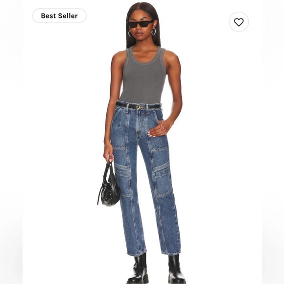 AGOLDE Cooper Cargo Jeans Size 25 In Regulation - Picture 1 of 13